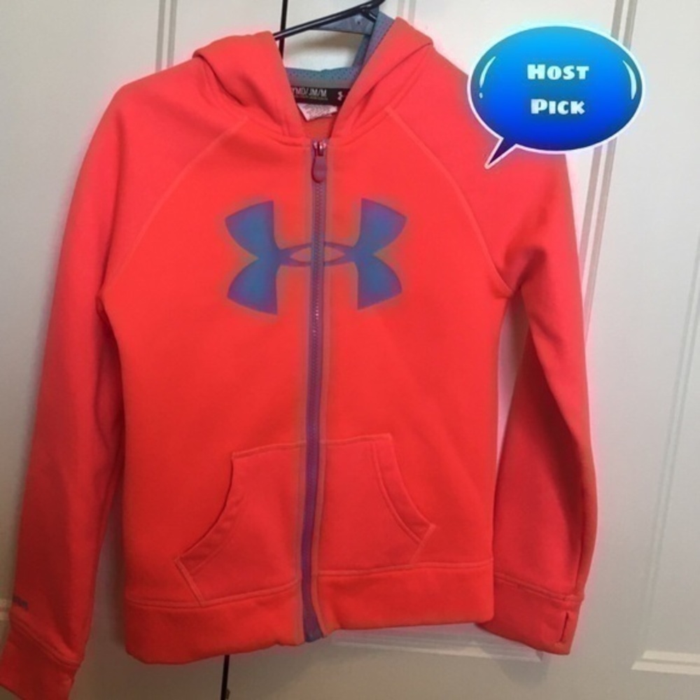 Under Armour Girls size medium zip up hoodie